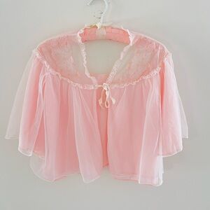 Vintage Nannette Pink Nylon Reading Jacket - M